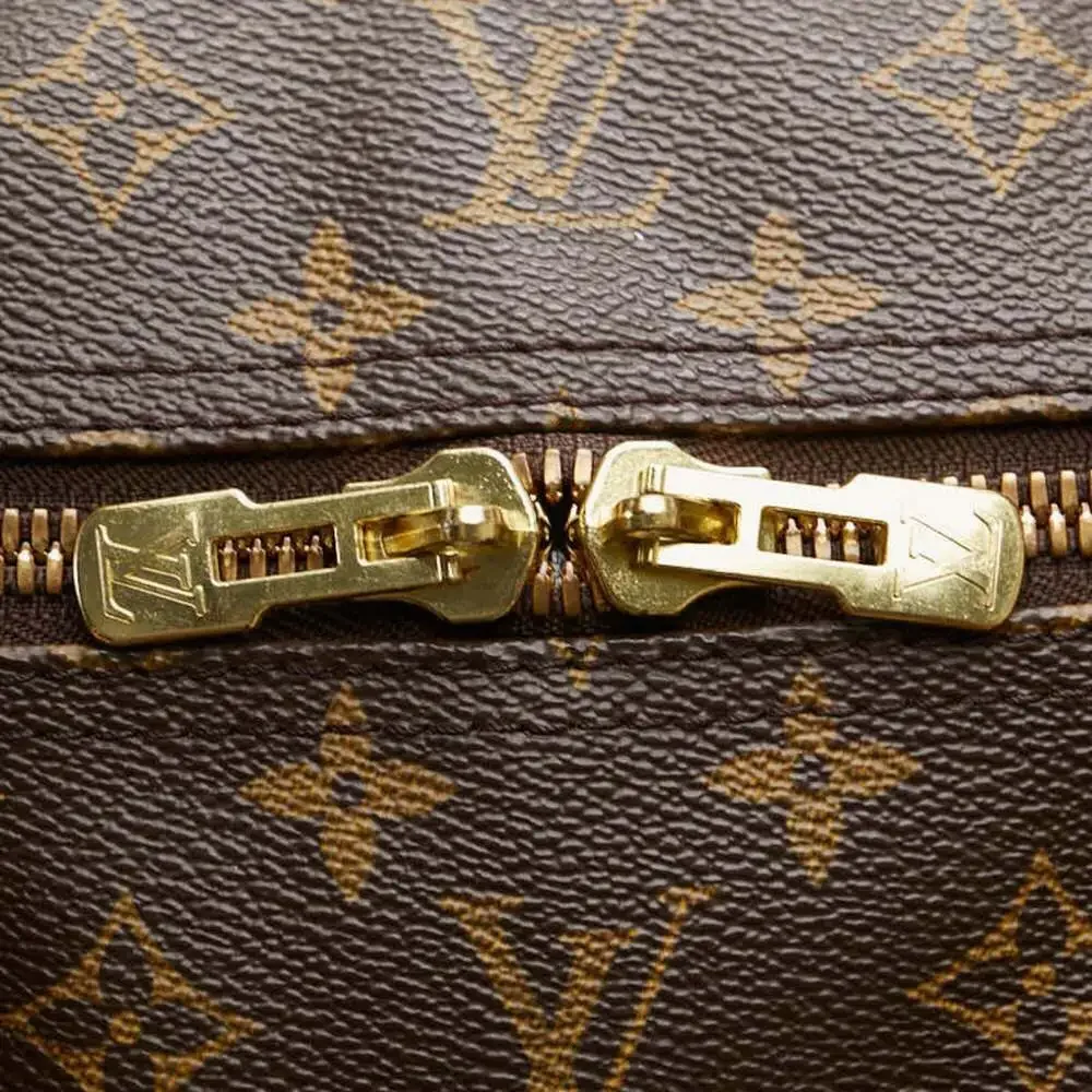 LOUIS VUITTON Brown Monogram Leather Keepall 60 Boston Bag - Picture 9 of 13